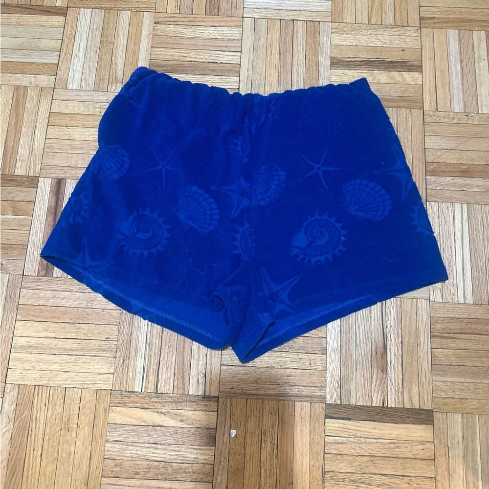 H&M Deep Blue Terry Cloth Shorts